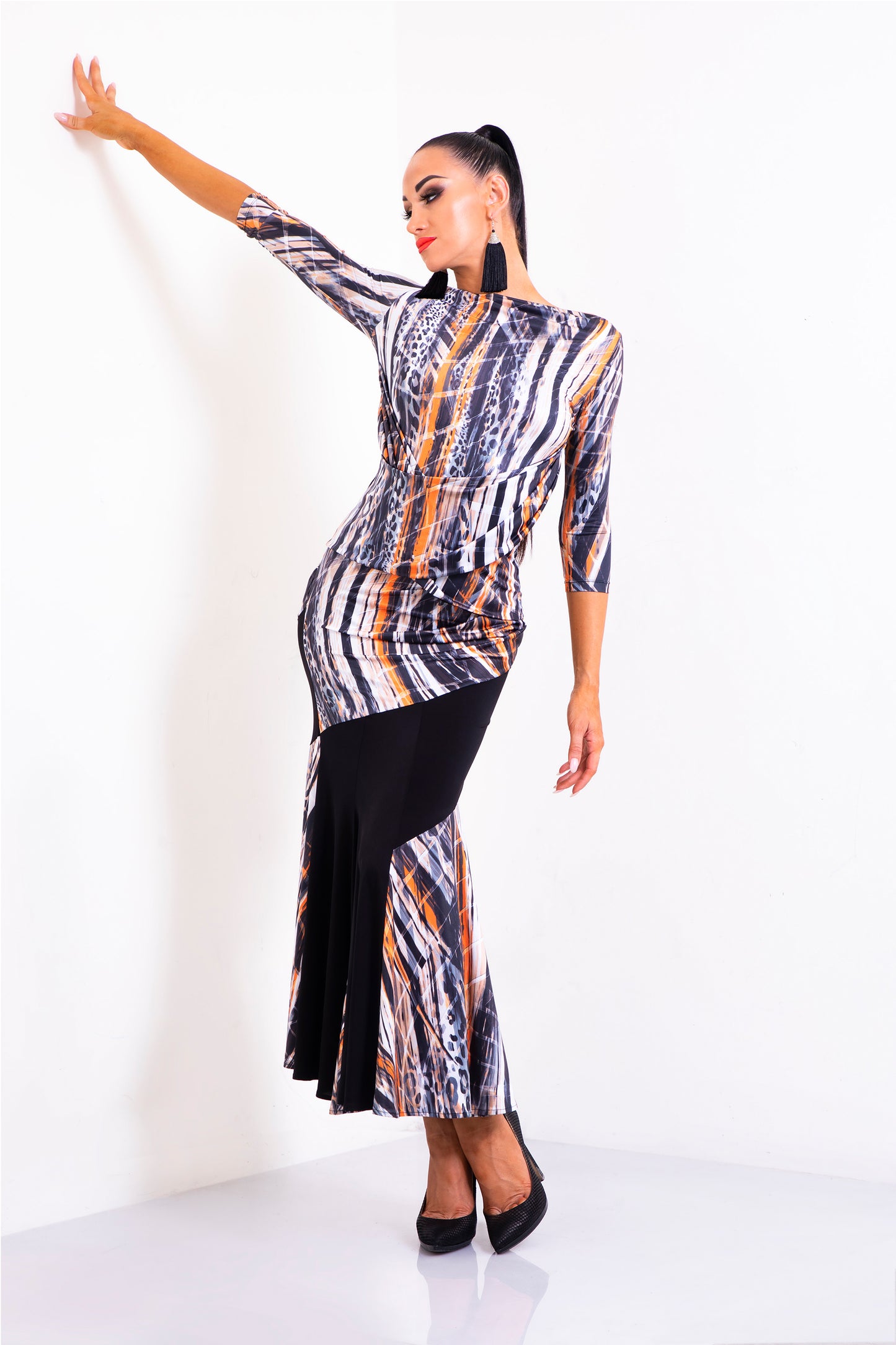 Asymmetric Long Skirt