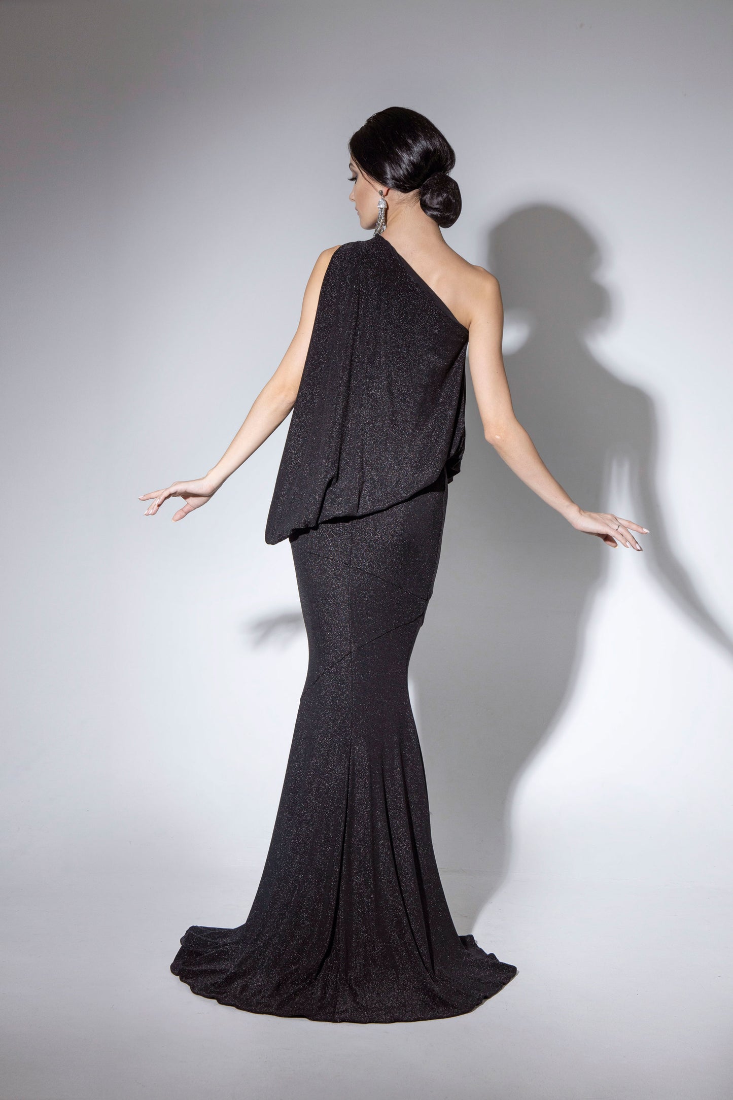 Asymmetric Sleeveless Evening Dress