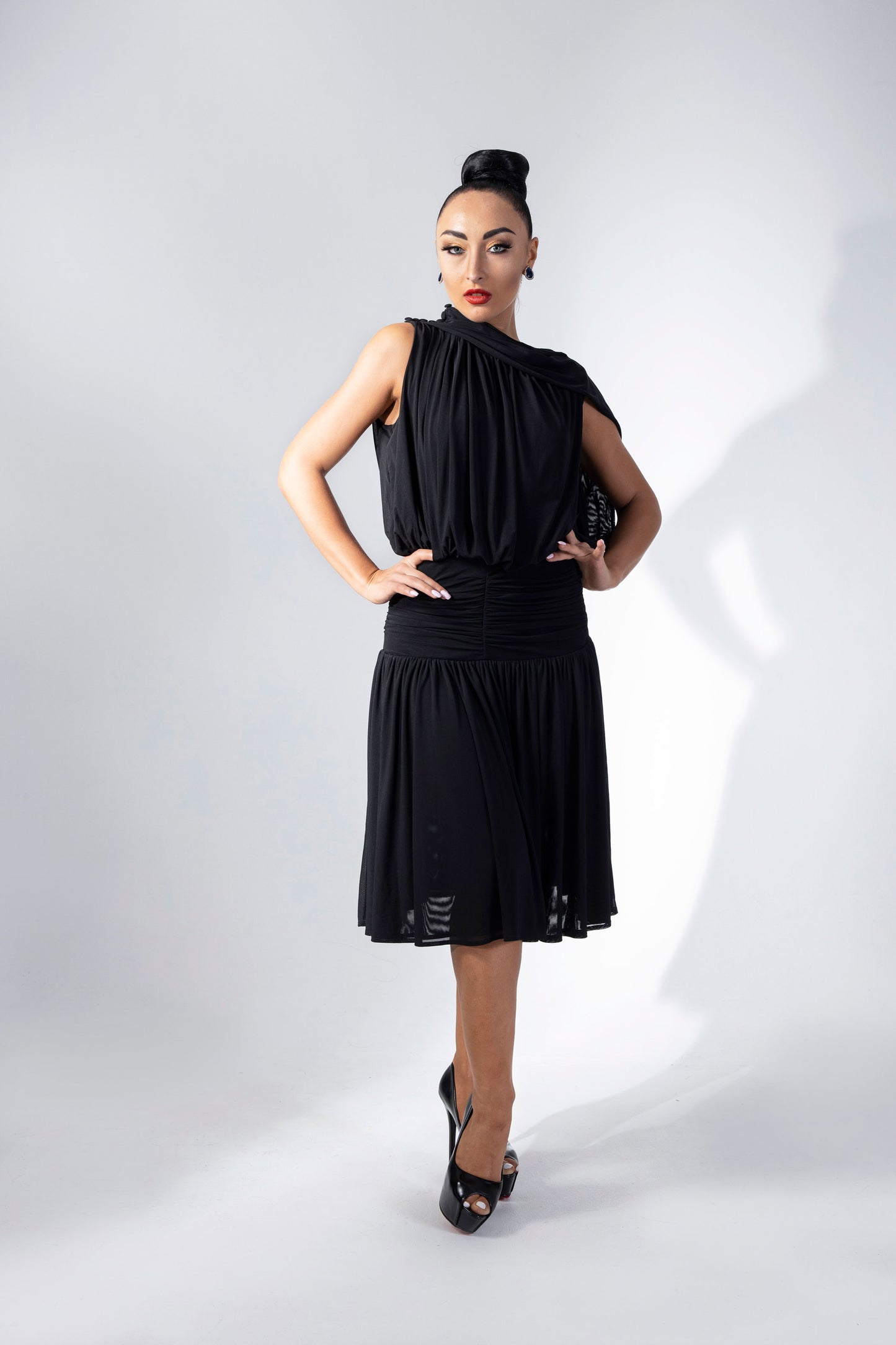 Pleated Cocktail Dress