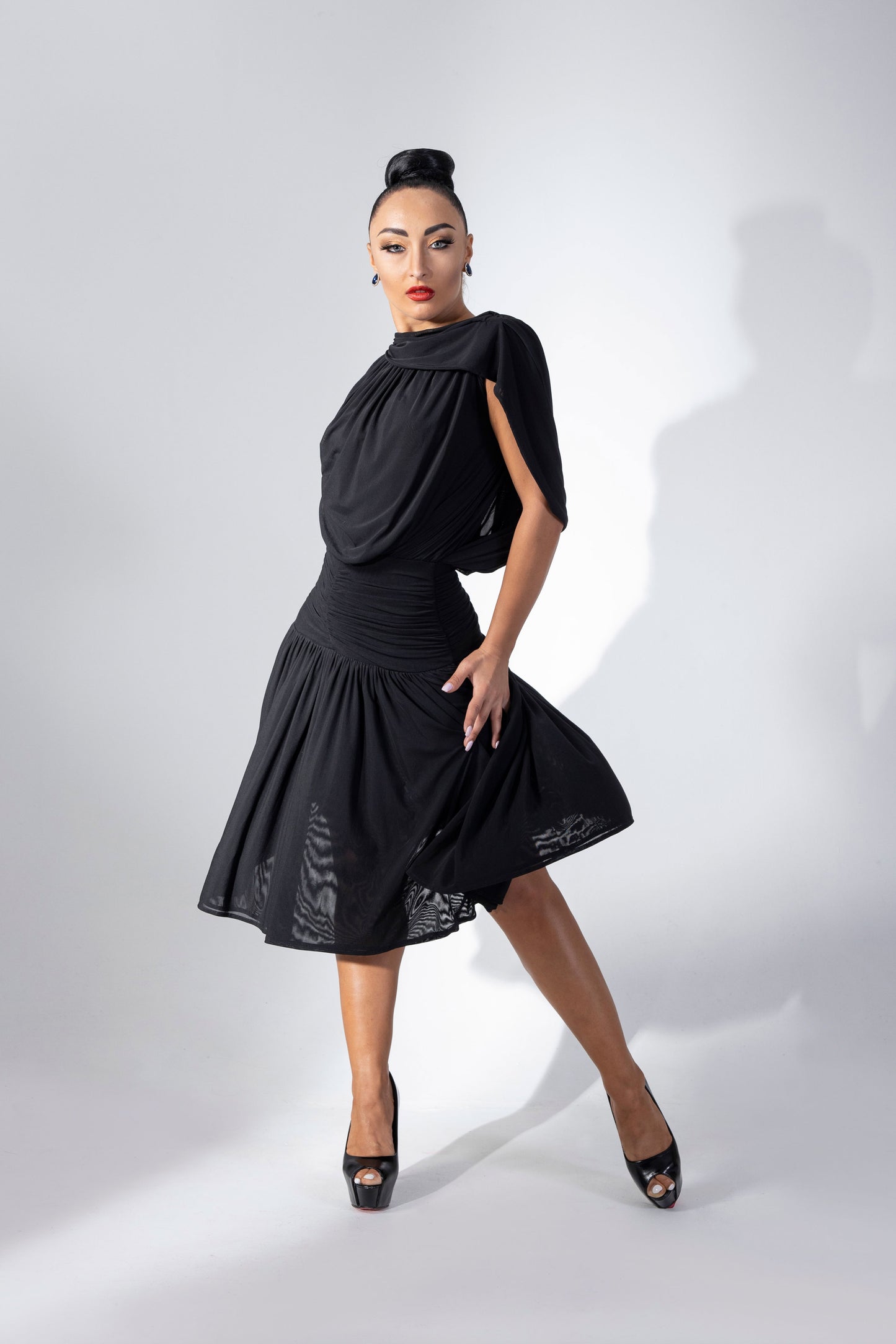 Pleated Cocktail Dress