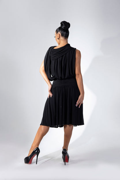 Pleated Cocktail Dress