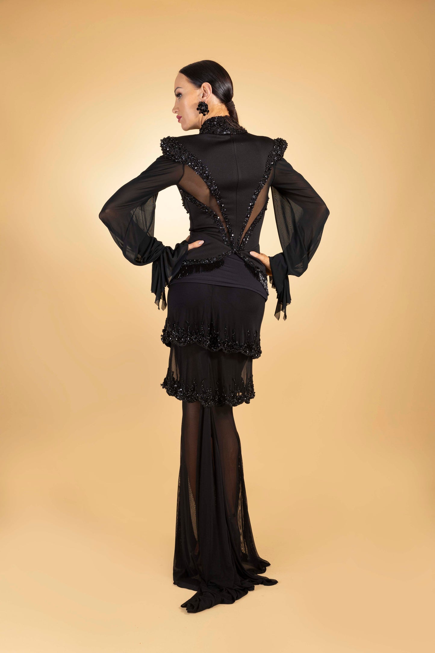 Beaded Long Sleeves Jacket