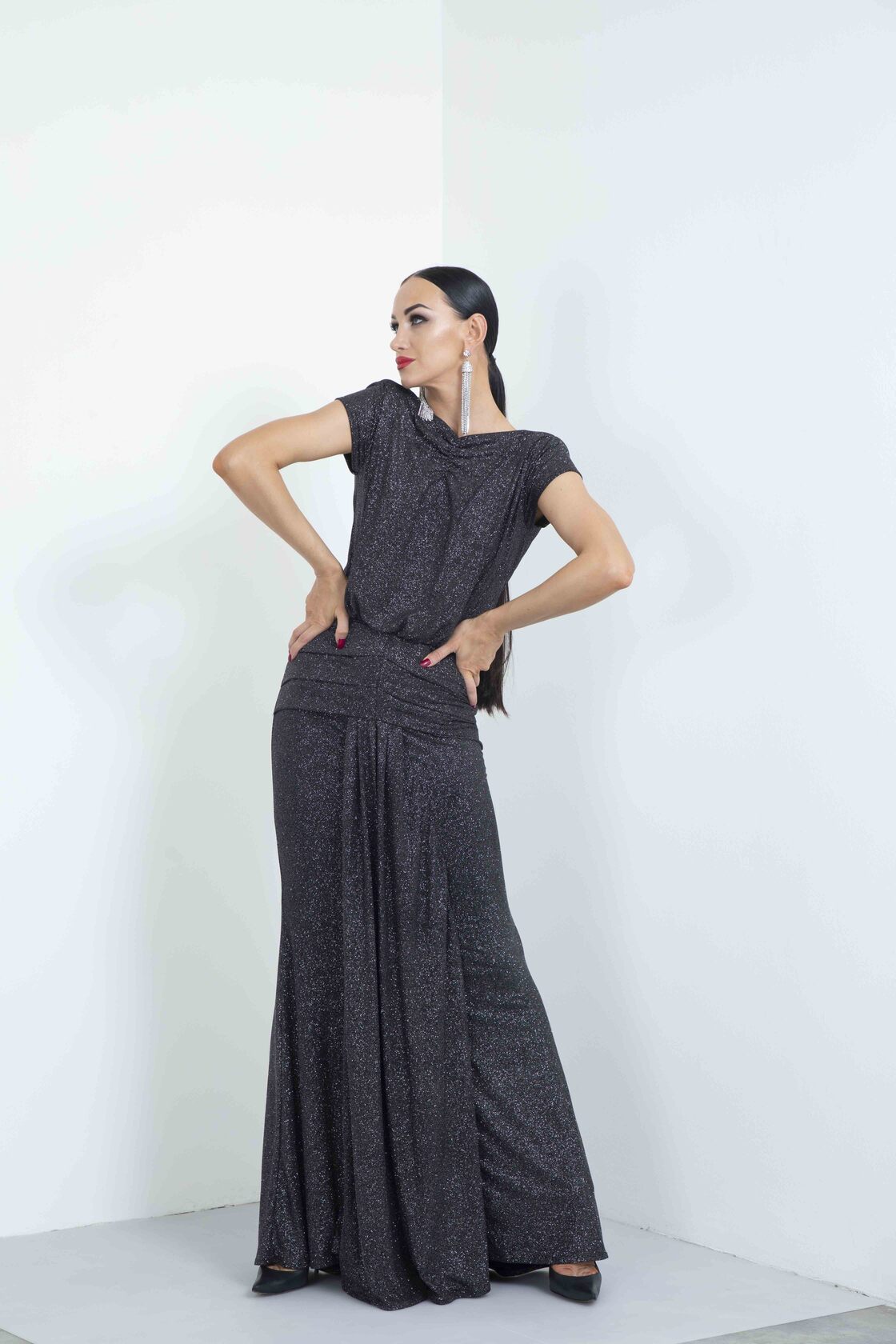 Box Pleated Moonlight Long Skirt